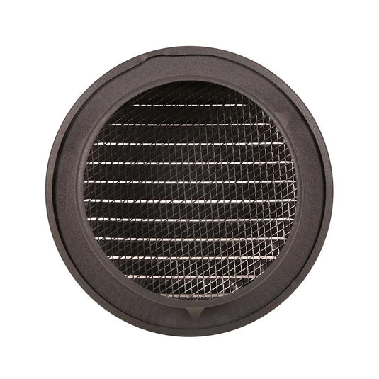 Renson 1062424 - inb.schoepenrooster rond alu 435r (dia 120) structuur 7016 | 5 stuks
