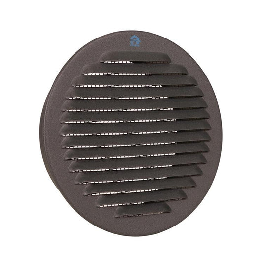 Renson 1062425 - inb.schoepenrooster rond alu 435r (dia 150) structuur 7016 | 5 stuks