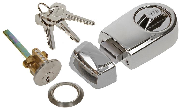 Chargez l'image dans la visionneuse de la galerie, Yale 1019108 - oplegslot rim lock mat vernikkeld | 1 stuks

