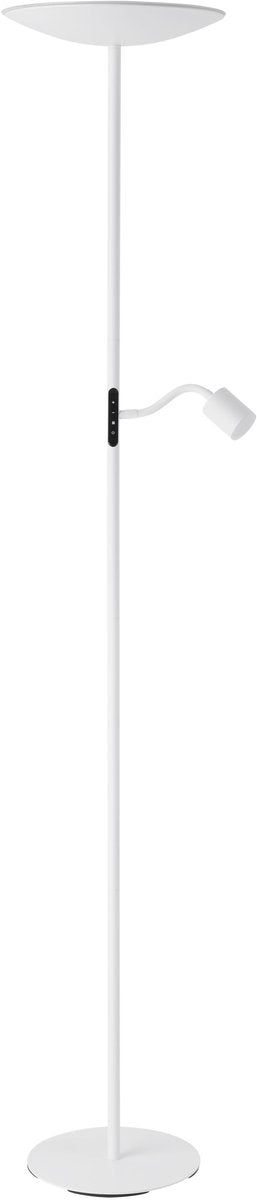 Eglo conivarino vloerlamp - leeslamp - led - 170 cm - wit - dimbaar