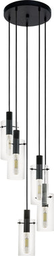 Eglo montefino hanglamp - e27 - ø 35 cm - zwart
