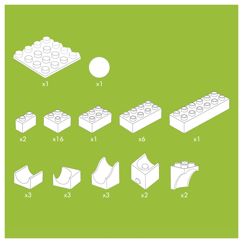 Load image into Gallery viewer, Hubelino knikkerbaan uitbreidingsset katapult - 41dlg.
