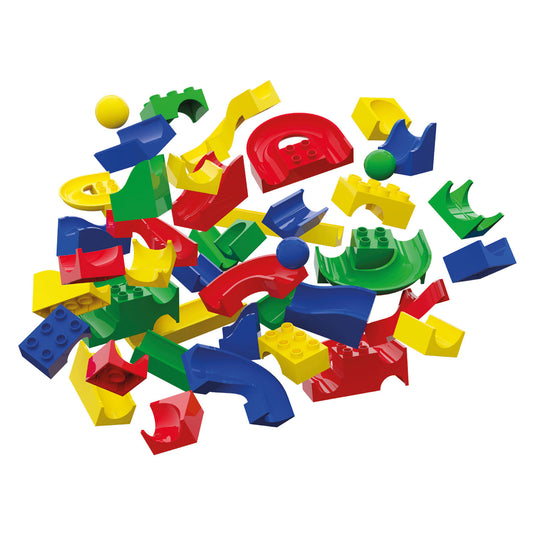 Hubelino knikkerbaan baanelementen - 128dlg.