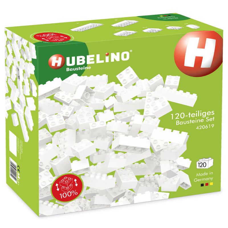 Load image into Gallery viewer, Hubelino bouwstenen wit - 120dlg.
