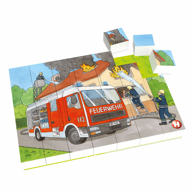 Load image into Gallery viewer, Hubelino blokpuzzel brandweer - 35st.
