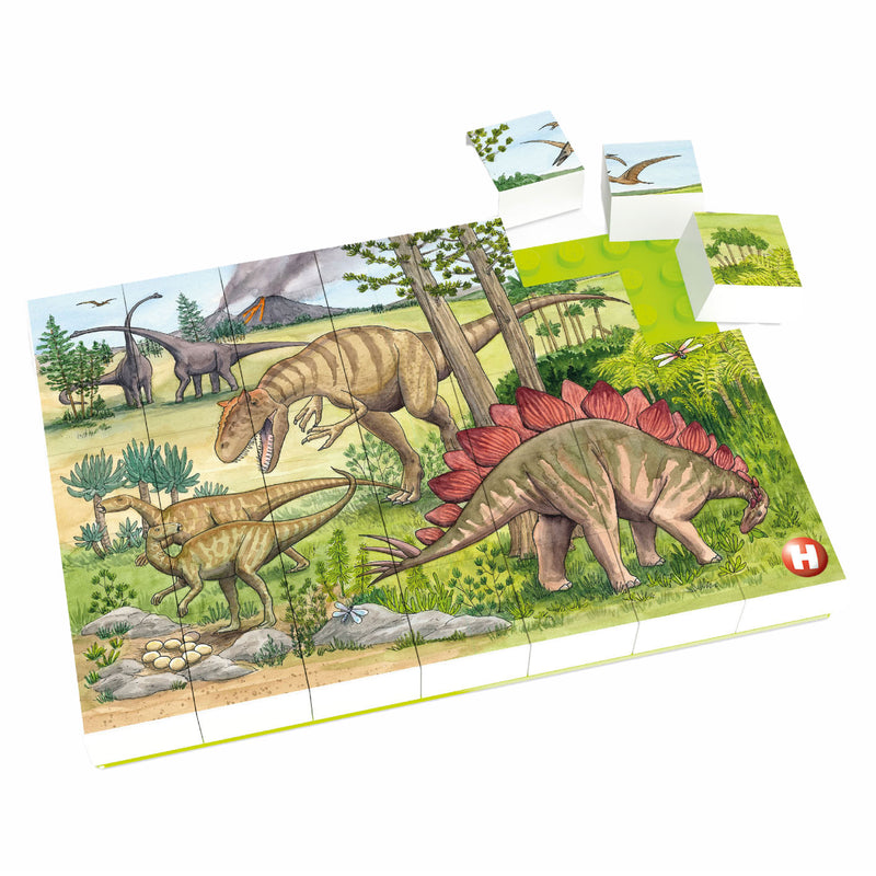 Load image into Gallery viewer, Hubelino blokpuzzel dinosaurus wereld - 35st.
