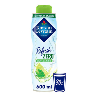 Karvan cévitam refresh zero limoen munt 600 ml fles
