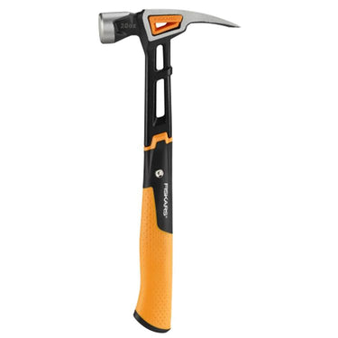 Fiskars isocore - timmermanshamer - l - schokabsorberend - magnetische nagelhouder