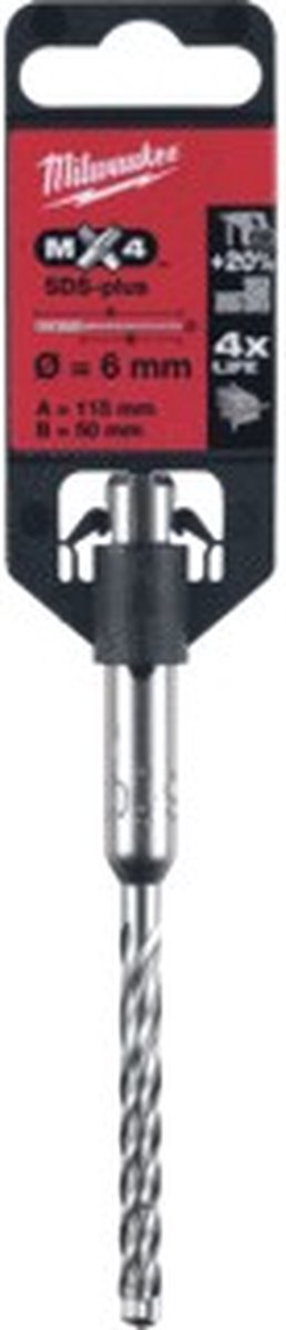 Milwaukee accessoires sds-plus hamerboor | mx4 6 x 110 x 50 mm - 4932352011