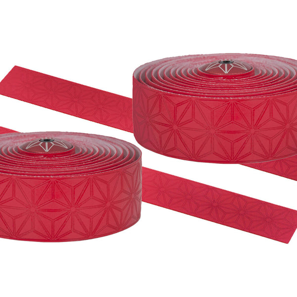 Supacaz - super sticky kush single color stuurlint rood inclusief aluminium stuurplug