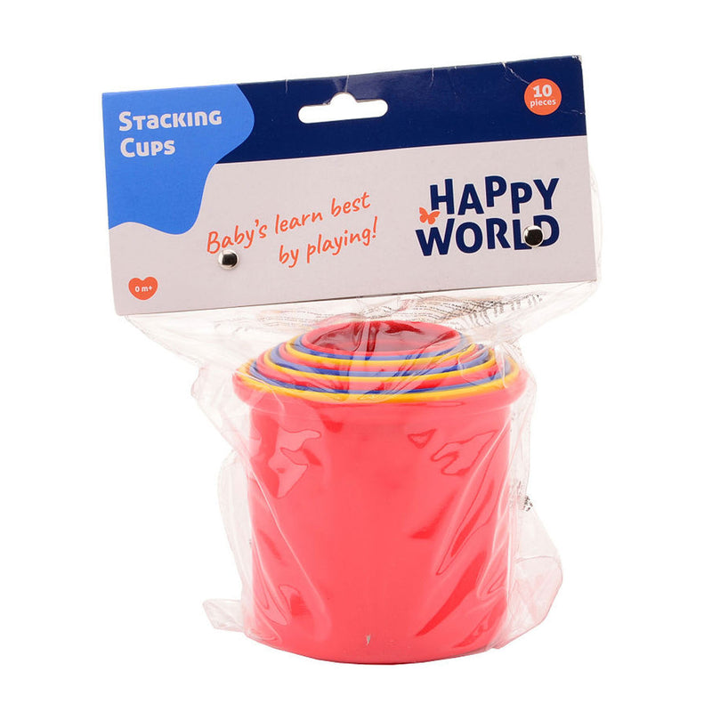 Load image into Gallery viewer, Johntoy Happy World Stapelbekers, 10dlg.

