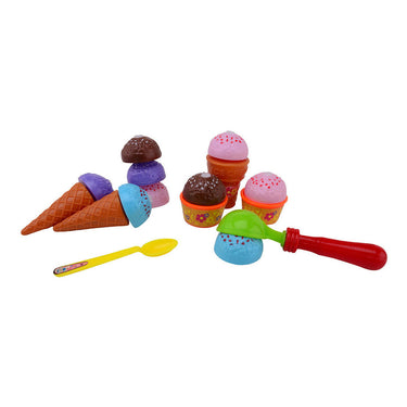 Johntoy home and kitchen magische ijsjes- speelgoedeten en -drinken - kunststof - 11-delig