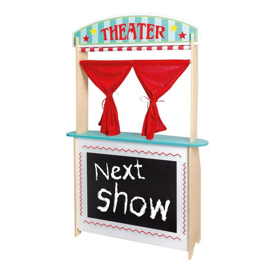 Jouéco houten theater en winkel 2 in 1 - met accessoires - vanaf 3 jaar