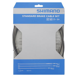 Shimano - remkabelset - roestvrijstaal - mtb race - zwart
