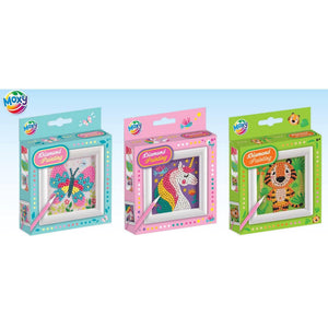 Moxy diamond painting inclusief lijst 9.5x9.5cm 3 assorti