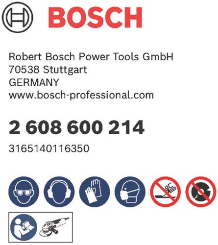 Load image into Gallery viewer, Bosch accessoires doorslijpschijven | metaal | 115x1,6 | 2608600214 - 2608600214
