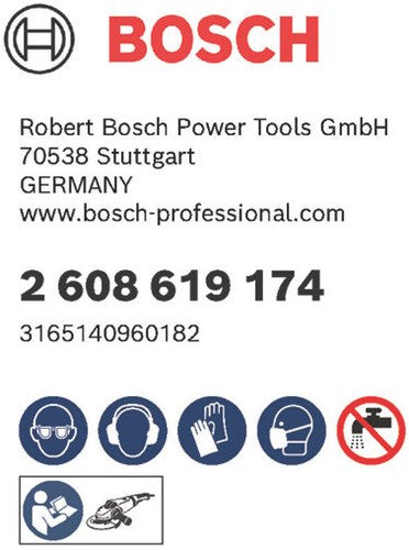 Bosch accessoires x-lock fiberschijf, 125mm, g 80, r444, expert for metal - 1 stuk(s) - 2608619174