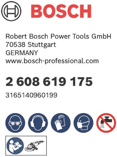 Bosch accessoires x-lock fiberschijf, 125mm, g 100, r444, expert for metal - 1 stuk(s) - 2608619175