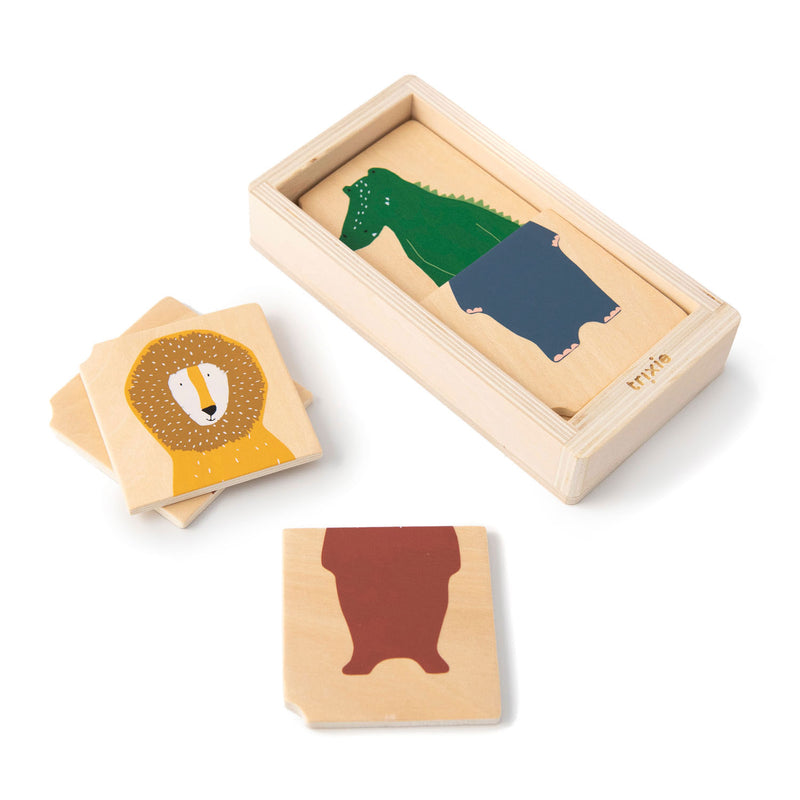 Load image into Gallery viewer, Trixie houten combo puzzel dieren
