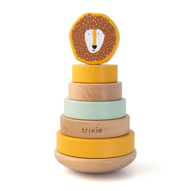 Trixie houten stapelspeelgoed - mr. lion, 7dlg.