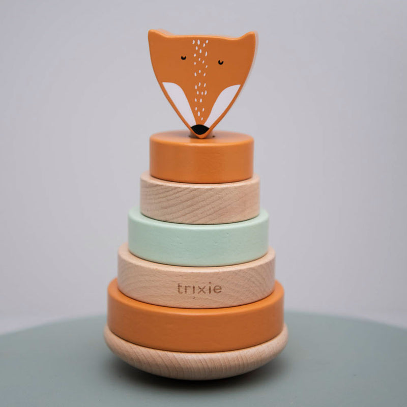 Load image into Gallery viewer, Trixie houten stapeltoren - mr. fox
