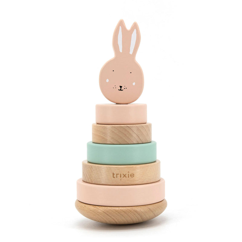 Load image into Gallery viewer, Trixie houten stapeltoren - mrs. rabbit

