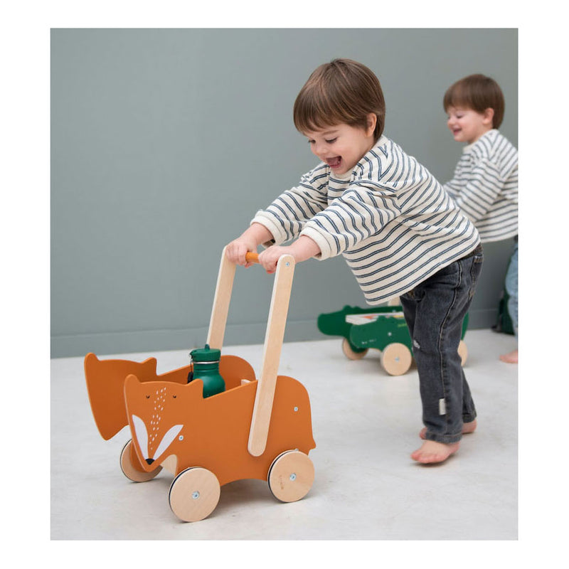 Load image into Gallery viewer, Trixie Houten Loopwagen Mr. Fox
