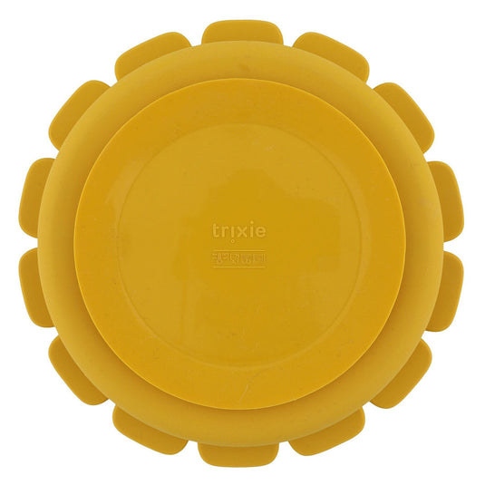 Trixie siliconen bord met vakjes en zuignap - mr. lion