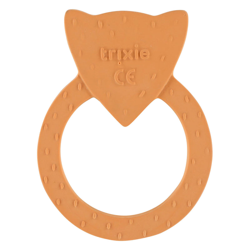 Afbeelding laden in galerijviewer, Trixie natuurlijk rubber ronde bijtring - mr. fox
