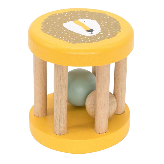 Trixie houten rammelaar - mr. lion