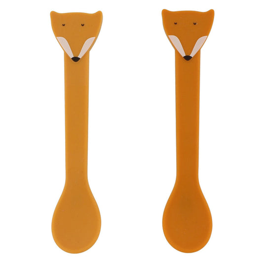 Trixie siliconen lepel - mr. fox, 2st.
