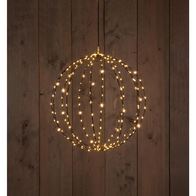 Afbeelding laden in galerijviewer, Anna's collection verlichte bal 50cm 216led classic warm met flitsfunctie timer dimmer 5 meter aanloopsnoer
