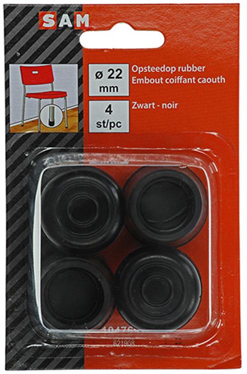 Afbeelding laden in galerijviewer, Mack 1047699 - opsteekdop rubber zwart ø 22 mm 4 st pcs | 6 stuks
