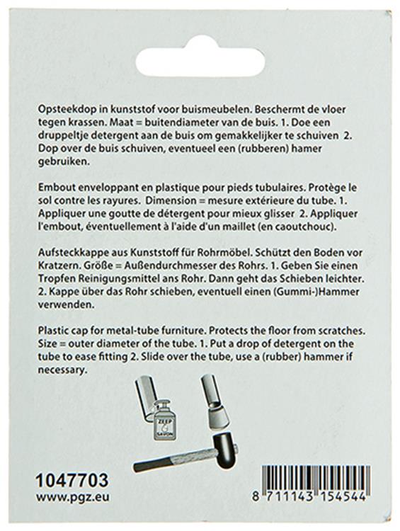 Afbeelding laden in galerijviewer, Mack 1047703 - opsteekdop kunststof zwart ø 19 mm 4 st pcs | 6 stuks
