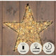 Anna's collection ster metaal 500led flash ip44 trafo met timer en dimmer 56cm warm wit classic warm