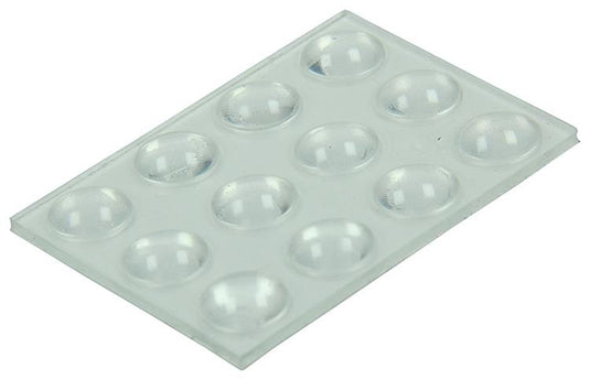 Mack 1047660 - geluidsdemper zelfklevend transparant ø 8 mm 12 st pcs | 12 stuks