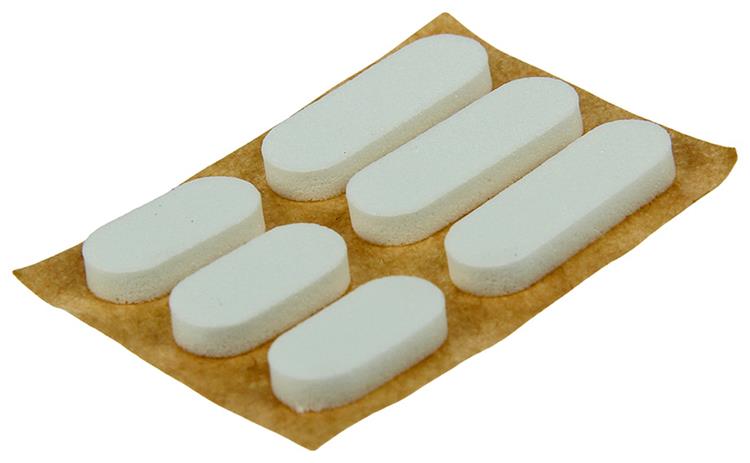 Afbeelding laden in galerijviewer, Mack 1047661 - geluidsdemper zelfklevend wit 16 + 22 x 7 mm 24 st pcs | 12 stuks
