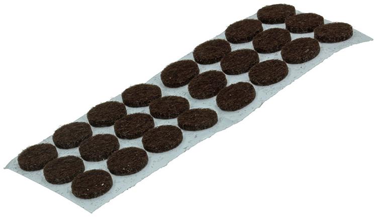 ギャラリービューアに画像をロードする, Mack 1047664 - meubelviltje zelfklevend bruin ø 13 mm 24 st pcs | 12 stuks
