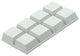 Mack 1047667 - stootdop rubber zelfklevend wit 12 x 12 mm 8 st pcs | 6 stuks