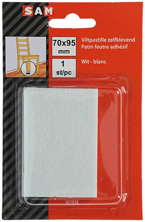 Chargez l'image dans la visionneuse de la galerie, Mack 1047709 - viltpastille zelfklevend wit 70 x 95 mm 1 st pc | 12 stuks
