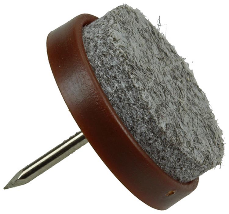 ギャラリービューアに画像をロードする, Mack 1047713 - stoelglijder met nagel vilt bruin ø 22 mm 8 st pcs | 6 stuks
