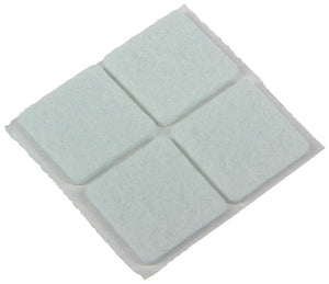 Mack 1047715 - viltpastille zelfklevend wit 25 x 25 mm 12 st pcs | 12 stuks