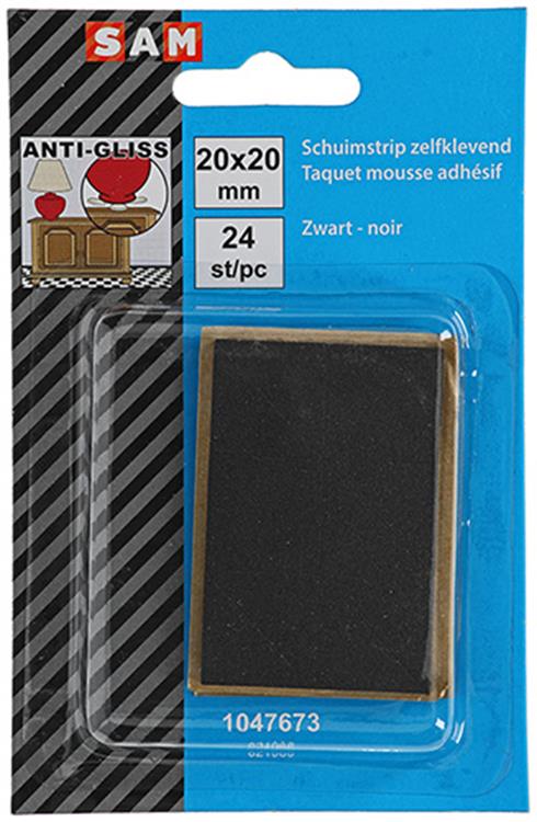Chargez l'image dans la visionneuse de la galerie, Mack 1047673 - schuimstrip zelfklevend zwart 20 x 20 mm 24 st pcs | 6 stuks
