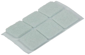 Mack 1047727 - viltpastille zelfklevend wit 19 x 19 mm 18 st pcs | 12 stuks