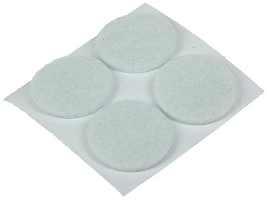 Mack 1047685 - viltpastille zelfklevend wit ø 25 mm 12 st pcs | 12 stuks