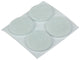 Mack 1047685 - viltpastille zelfklevend wit ø 25 mm 12 st pcs | 12 stuks