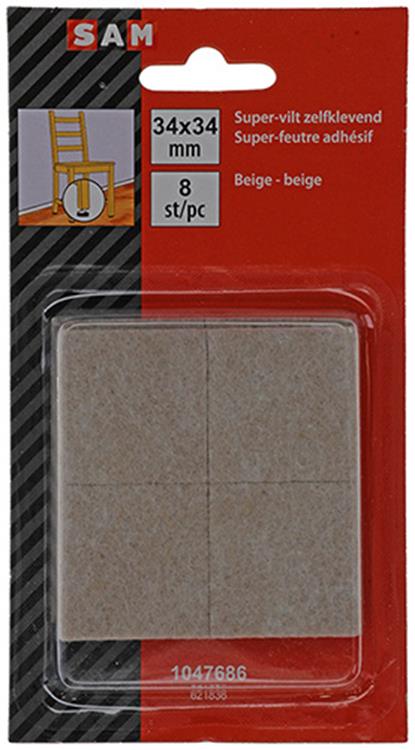 Chargez l'image dans la visionneuse de la galerie, Mack 1047686 - super-vilt zelfklevend beige 34 x 34 mm 8 st pcs | 12 stuks
