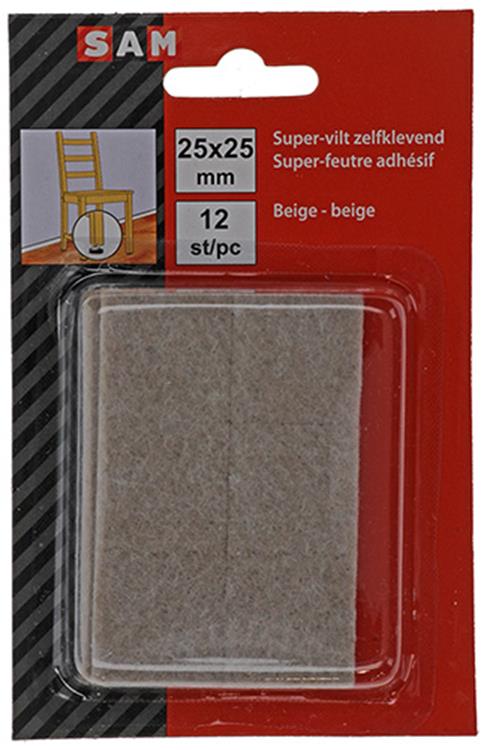 Chargez l'image dans la visionneuse de la galerie, Mack 1047688 - super-vilt zelfklevend beige 25 x 25 mm 12 st pcs | 12 stuks
