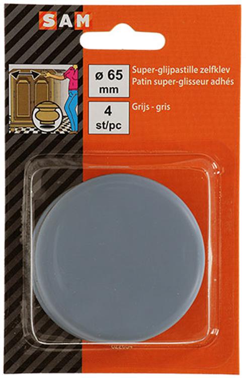 Afbeelding laden in galerijviewer, Mack 1047733 - super glijpastille zelfklevendgrijs ø 60 mm 4 st pcs | 6 stuks
