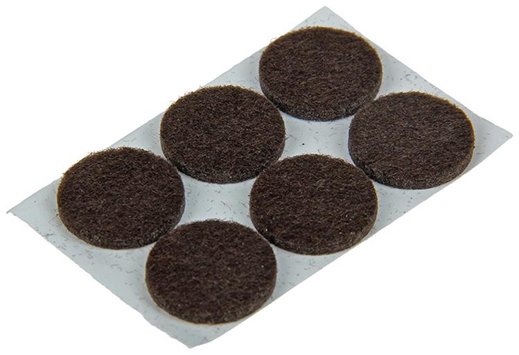 Afbeelding laden in galerijviewer, Mack 1047691 - viltpastille zelfklevend bruin ø 19 mm 18 st pcs | 12 stuks
